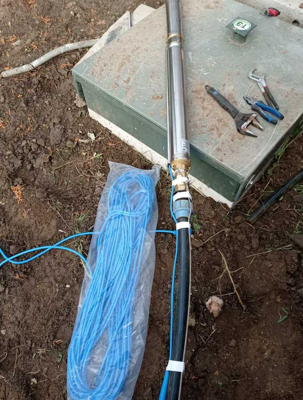 Замена погружного насоса Замена погружного насоса