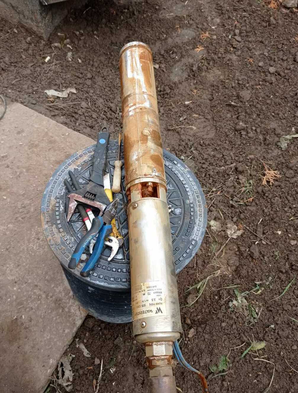 Замена погружного насоса Замена погружного насоса